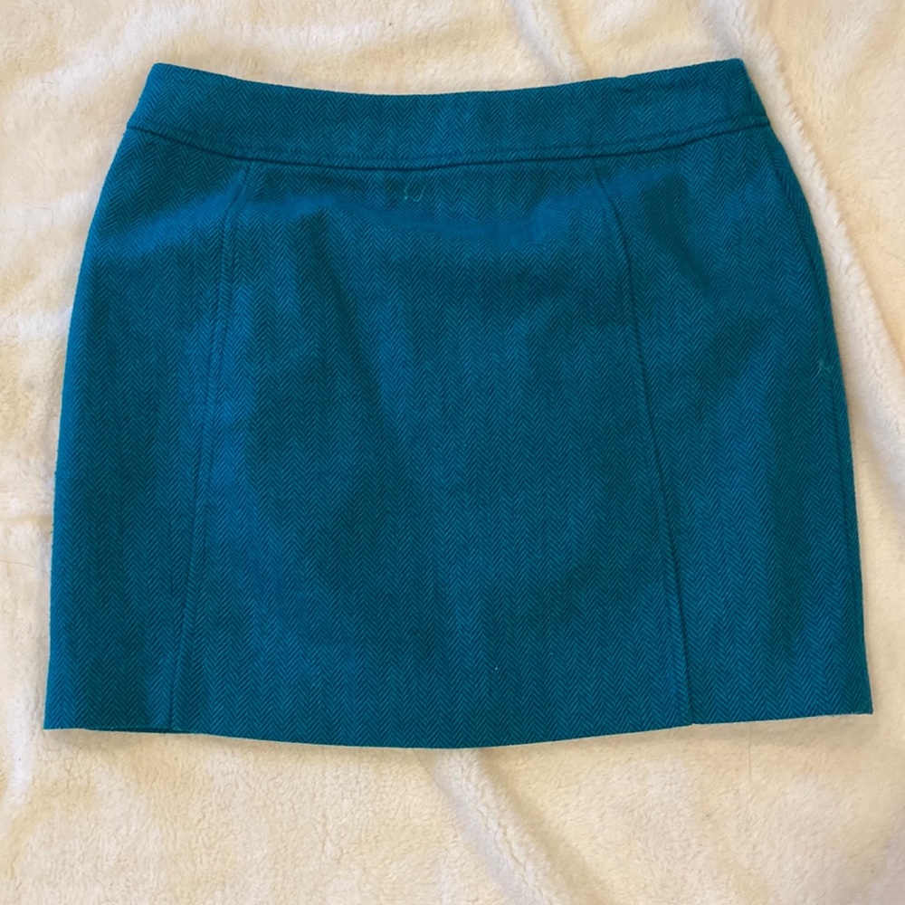 H&M herringbone teal skirt. MAKE AN OFFER!